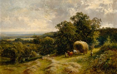 Hooi Vervoeren bij Brockham, Surrey door Walter Wallor Caffyn