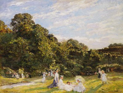 Picknick op Hampstead Heath door Walter Westley Russell