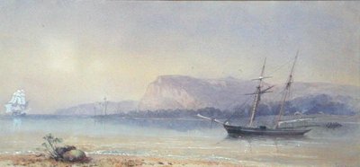 Schepen voor Anker door Walter William May