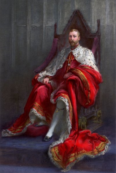Koning George V, in het jaar van zijn kroning, 1911 door Walter William Ouless