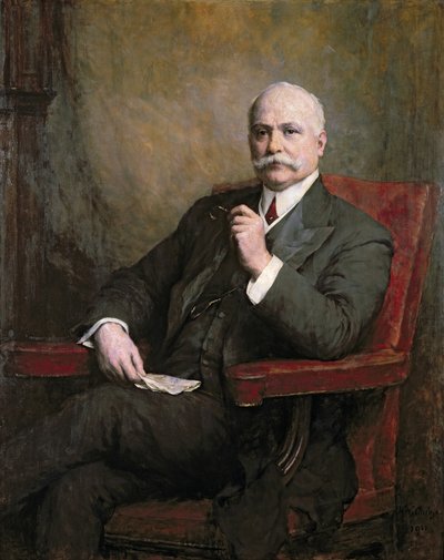 Portret van Sir Edward Hopkinson Holden (1848-1919) Eerste Baronet 1911 door Walter William Ouless