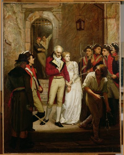 Scène uit de Franse Revolutie door Walter William Ouless