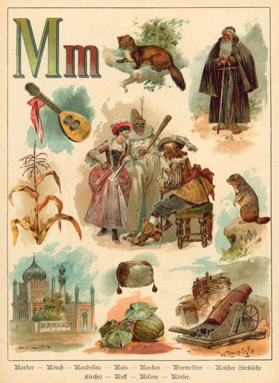 Letter M door Walter Zweigle