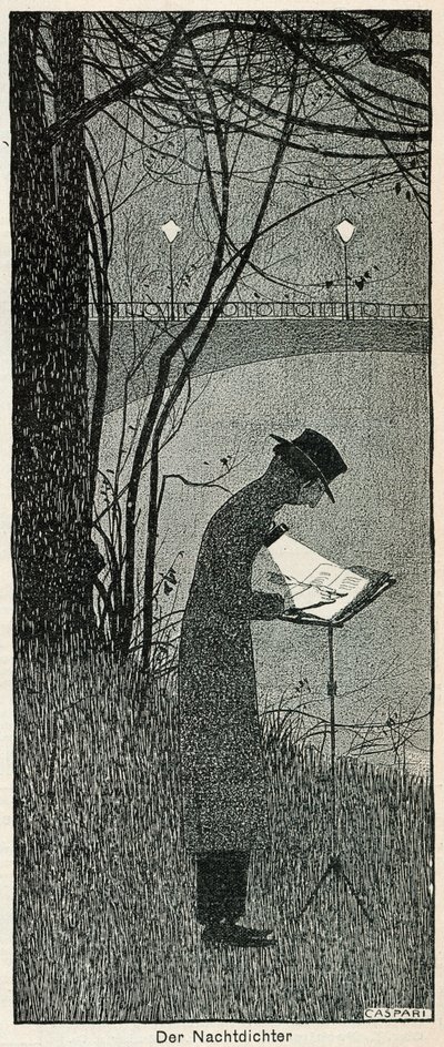 Der Nachtdichter, 1898 door Walther Caspari