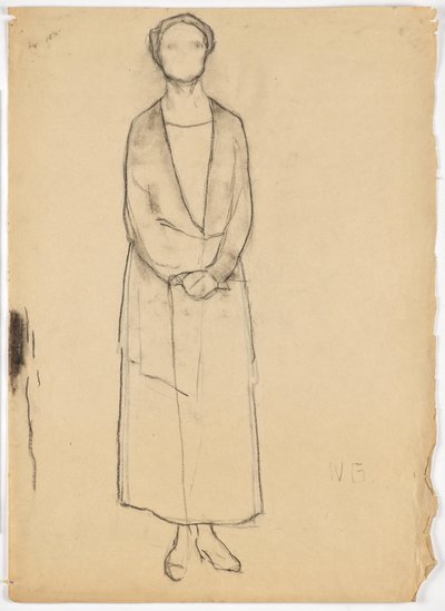Portret van een dame door Walther Gamerith