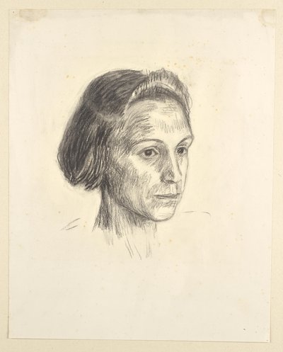 Portret van een dame door Walther Gamerith