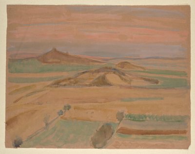 Heuvelachtig landschap door Walther Gamerith