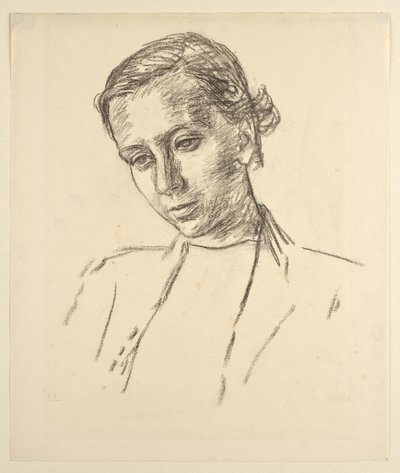 Portret van een meisje door Walther Gamerith