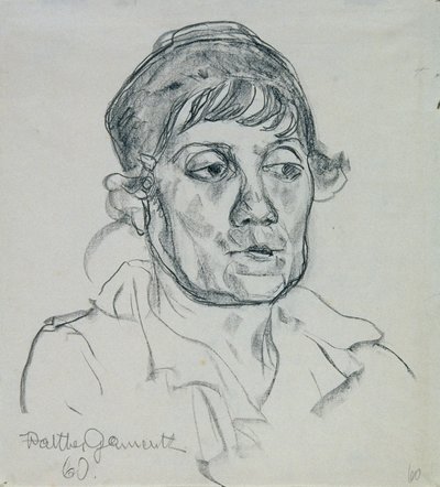 Portret van een oudere dame door Walther Gamerith