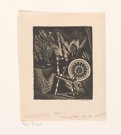 Spinnewiel door Wanda Gág (signed by artist)