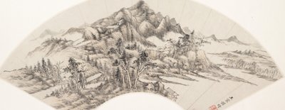 Landschap door Wang Chen