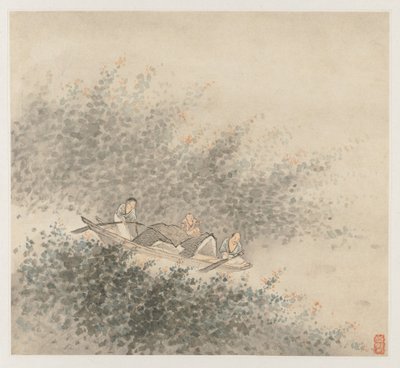 Album van landschappen: Blad 6 door Wang Gai