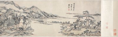 Groene Pieken onder Heldere Hemel: Na Huang Gongwang, 1703-1708 door Wang Yuanqi
