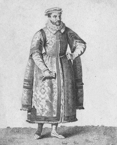 Een Koopman - Kleding van Voorname Burgers in 1640 door Warren