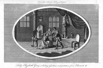Lady Elizabeth Gray vraagt om hulp en bescherming van Edward IV, 1793 door Warren