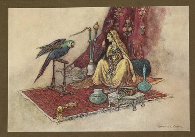 "Welke prinses doet ooit maar één robijn in haar haar?" uit 