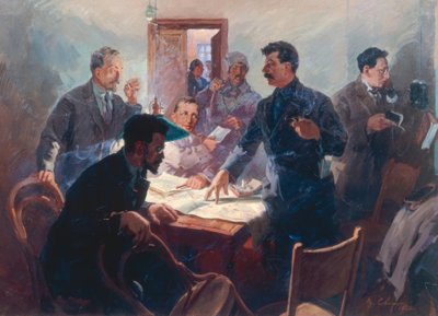 De Leiders van de Oktoberrevolutie door Wassili Semjonowitsch Swarog