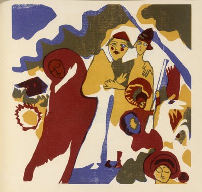 Allerheiligen (Blatt 46 aus: "Klänge") door Wassily Kandinsky