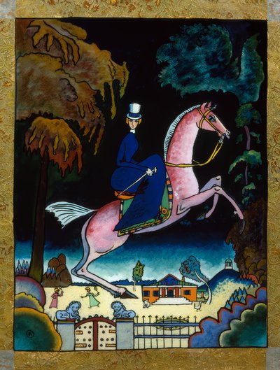 Amazone met leeuwen door Wassily Kandinsky