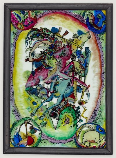 Apocalyptische ruiters II door Wassily Kandinsky