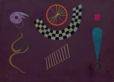 Band met vierkanten door Wassily Kandinsky