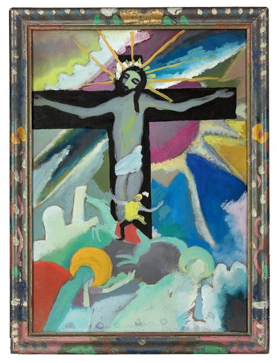 Gekruisigde Christus door Wassily Kandinsky