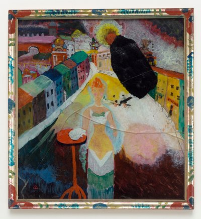 Dame in Moskou door Wassily Kandinsky