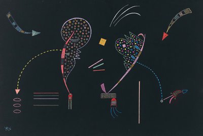Deux Côtes door Wassily Kandinsky