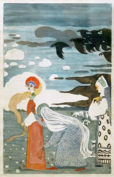 De raven door Wassily Kandinsky