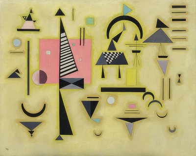 Beslissend roze door Wassily Kandinsky
