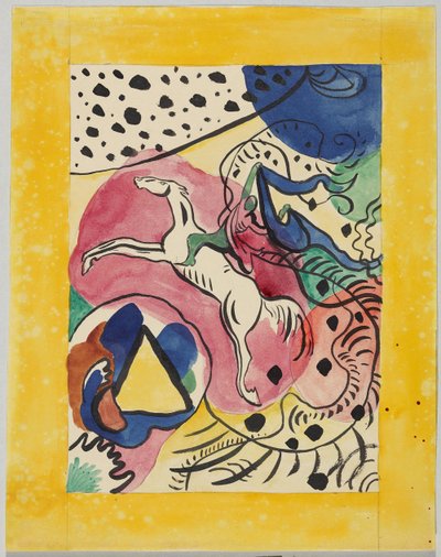 Ontwerp voor de Omslag van de Almanak "Der Blaue Reiter" door Wassily Kandinsky