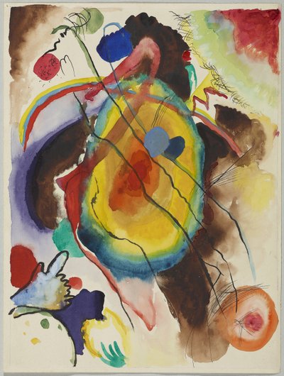 Ontwerp voor een muurschildering voor Edwin R. Campbell door Wassily Kandinsky