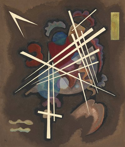 Netwerk (Netting) Schilderij door Vassily Kandinsky (of Wassily Kandinski of Kandinskij) door Wassily Kandinsky