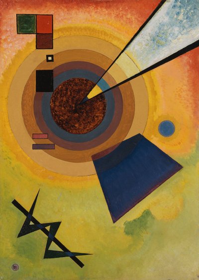 Groen en Rood door Wassily Kandinsky