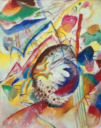 Grote studie. 1914 door Wassily Kandinsky