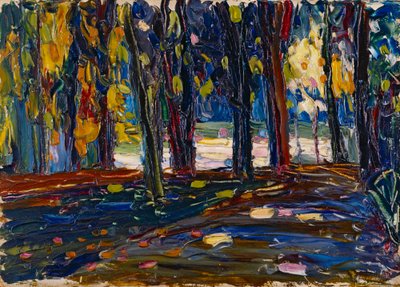 In het park van St. Cloud – Herfst II door Wassily Kandinsky