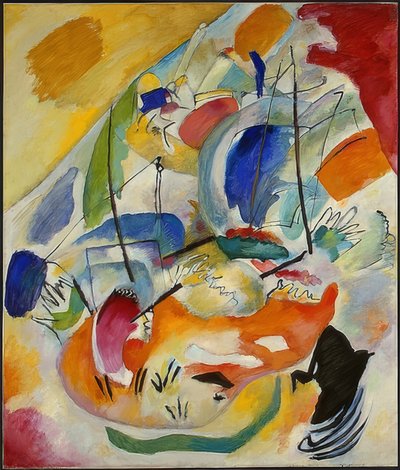 Improvisatie 31 (Zeewedstrijd) door Wassily Kandinsky