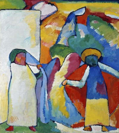 Improvisatie 6 Afrikaans, 1909 door Wassily Kandinsky