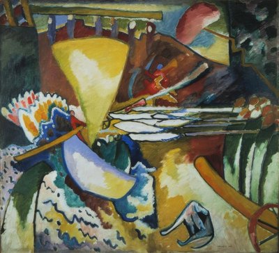 Improvisatie II door Wassily Kandinsky