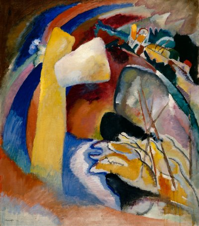 Kandinsky - Studie voor schilderij met witte vorm, 1913 door Wassily Kandinsky