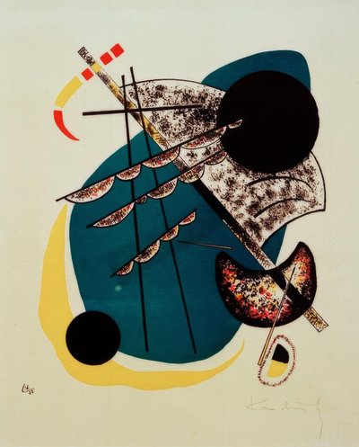 Kleine Werelden II door Wassily Kandinsky