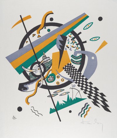 Kleine Werelden IV, 1922 door Wassily Kandinsky