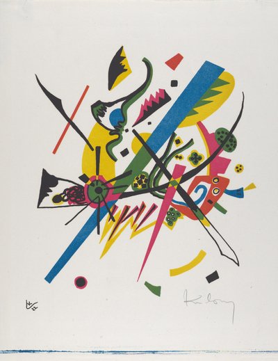 Kleine Werelden I, 1922 door Wassily Kandinsky