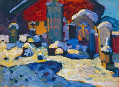 Kochel – Begraafplaats door Wassily Kandinsky