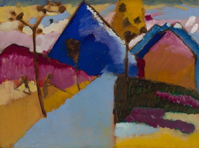 Kochel – Rechte Straat door Wassily Kandinsky