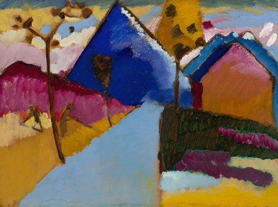 Kochel, Rechte Straat door Wassily Kandinsky