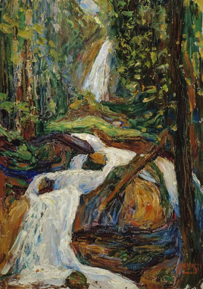 Kochel – Waterval I door Wassily Kandinsky