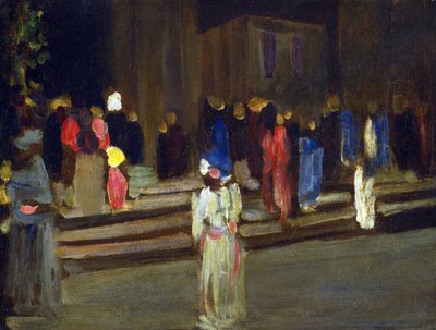Het park van Saint-Cloud, ingang door Wassily Kandinsky