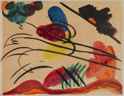 Met drie ruiters door Wassily Kandinsky