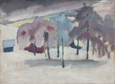 Murnau – Bomen in de sneeuw door Wassily Kandinsky